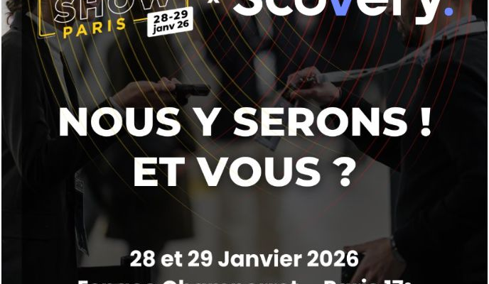 Scovery au Cyber Show Paris les 28 et 29 janvier 2026, stand D16