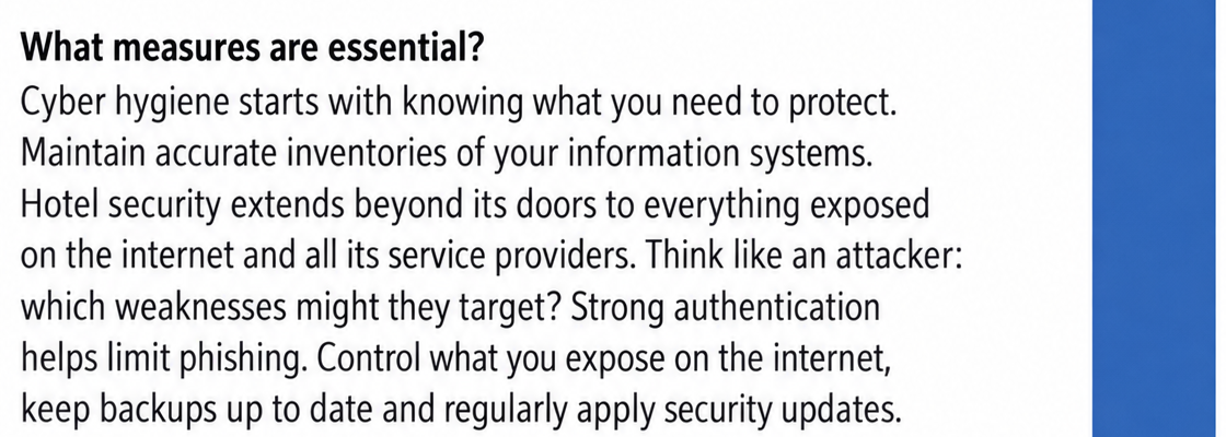 English translation of Thomas Gayet’s interview about hotel cybersecurity in Industrie Hôtelière